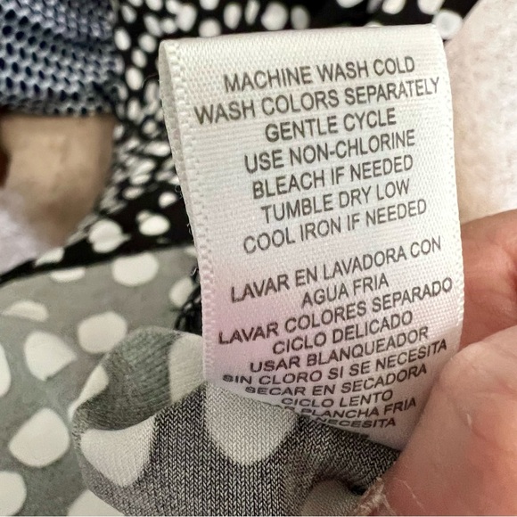 DN Design Fit & Flare Slip Dress / Black & White / Size 10 - Picture 10 of 10